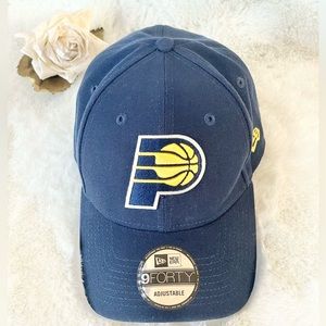 New with tag INDIANAPOLIS PACERS HAT Official NBA GEAR Navy with Gold Adjustable